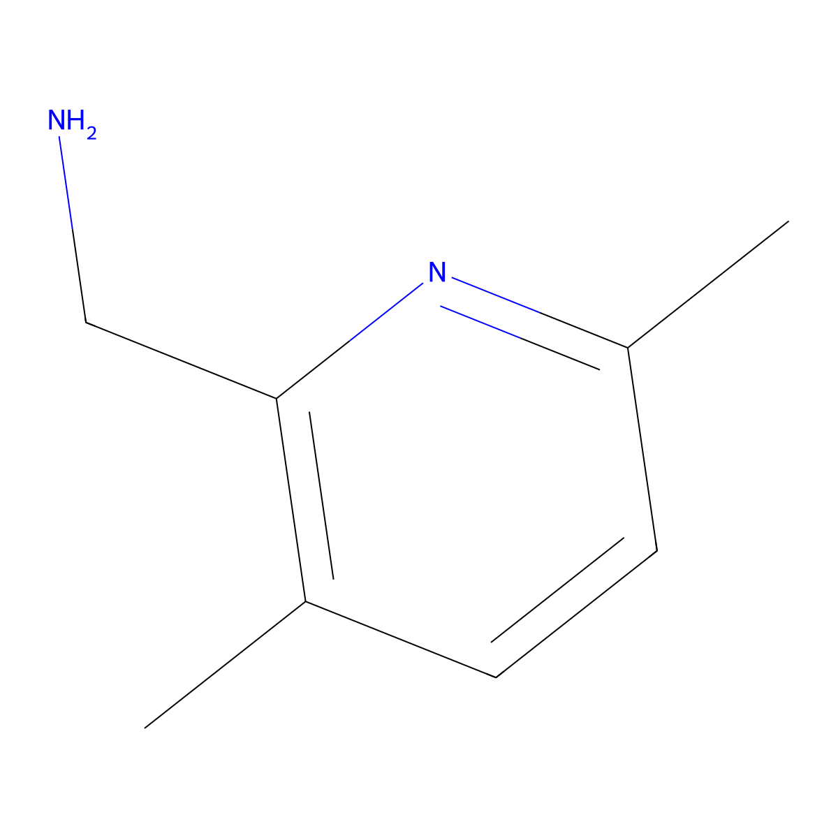(3,6-Dimethylpyridin-2-yl)methanamine molecular structure, CAS 863548-40-7