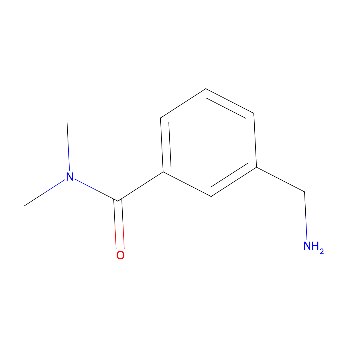 3-(Aminomethyl)-N,N-dimethylbenzamide molecular structure, CAS 863548-47-4