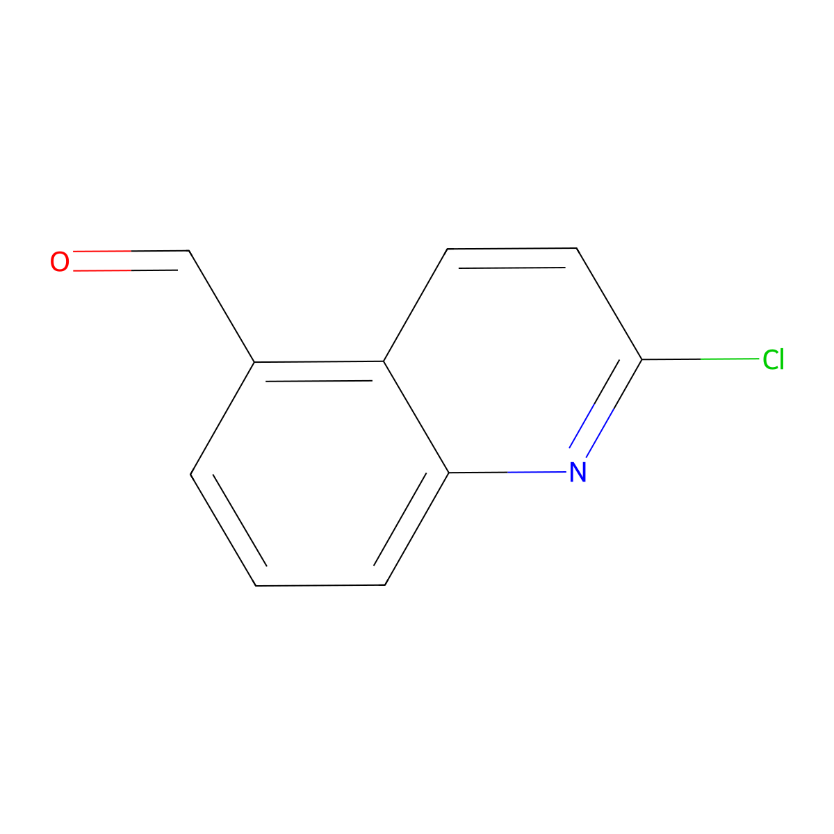 2-Chloroquinoline-5-carbaldehyde molecular structure, CAS 863549-05-7