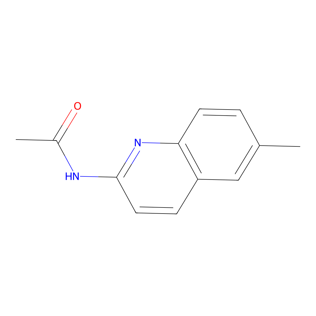 N-(6-methylquinolin-2-yl)acetamide molecular structure, CAS 863549-39-7