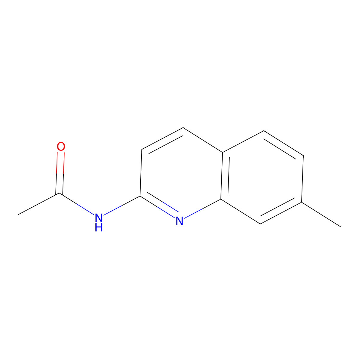N-(7-methylquinolin-2-yl)acetamide molecular structure, CAS 863549-46-6