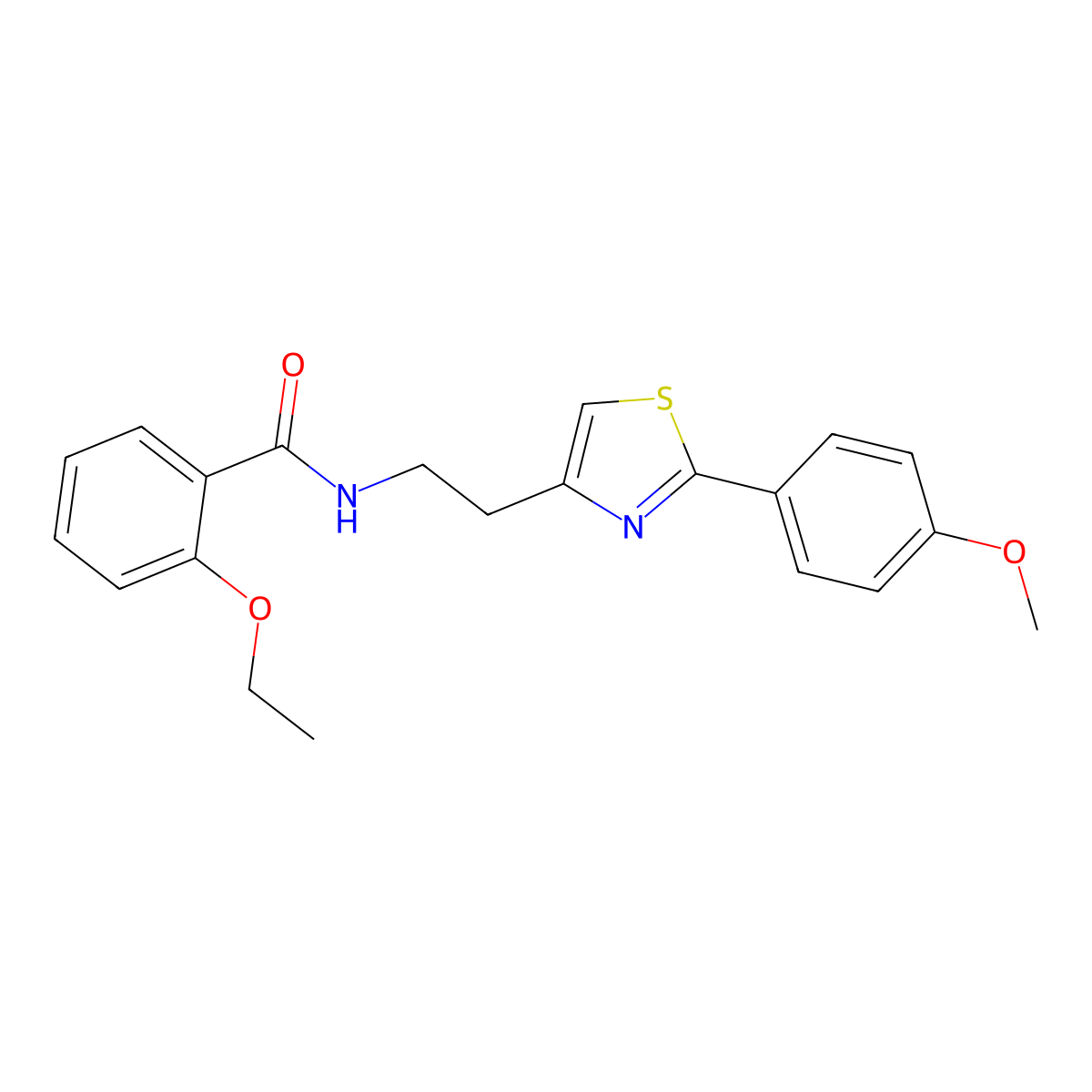 2-ethoxy-N-{2-[2-(4-methoxyphenyl)-1,3-thiazol-4-yl]ethyl}benzamide molecular structure, CAS 863556-02-9