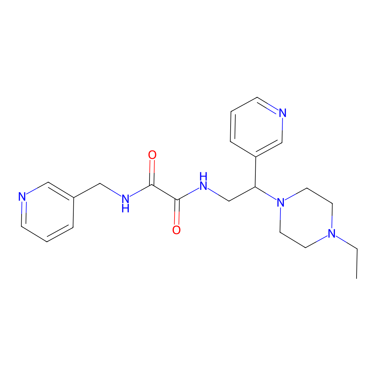 N1-(2-(4-ethylpiperazin-1-yl)-2-(pyridin-3-yl)ethyl)-N2-(pyridin-3-ylmethyl)oxalamide molecular structure, CAS 863556-52-9