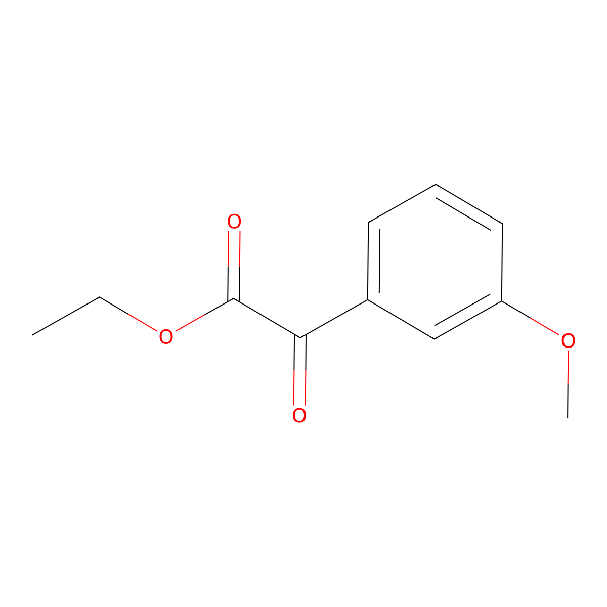 Ethyl 3-methoxybenzoylformate molecular structure, CAS 86358-29-4