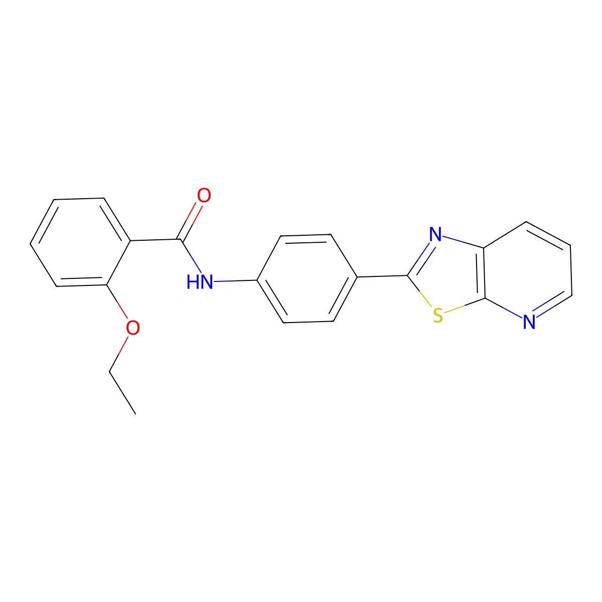 2-ethoxy-N-(4-(thiazolo[5,4-b]pyridin-2-yl)phenyl)benzamide molecular structure, CAS 863588-51-6