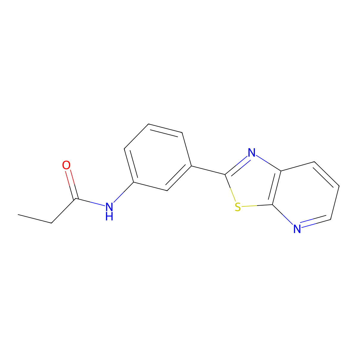 N-(3-{[1,3]Thiazolo[5,4-B]pyridin-2-YL}phenyl)propanamide molecular structure, CAS 863589-15-5