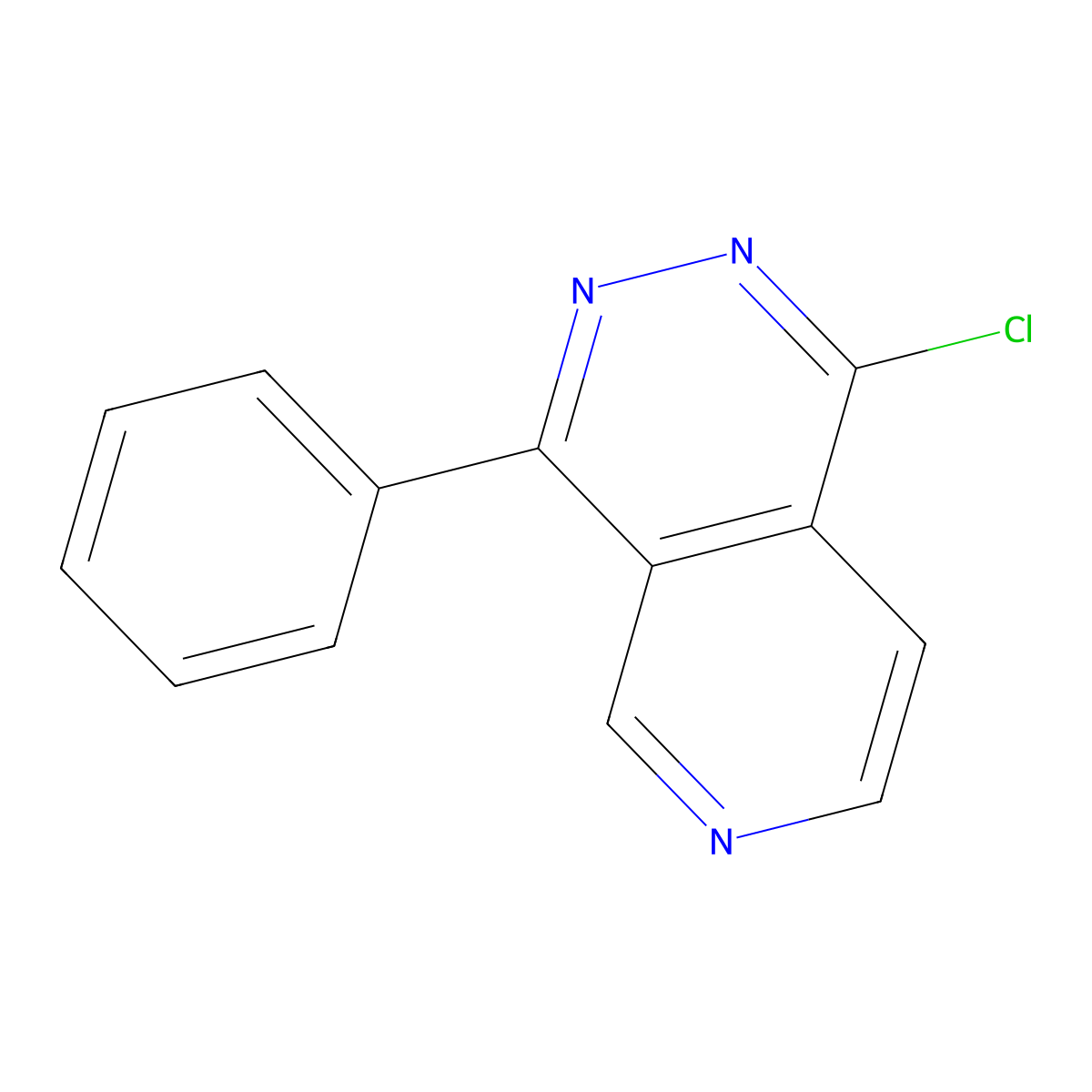 1-Chloro-4-phenylpyrido[4,3-d]pyridazine molecular structure, CAS 863602-33-9