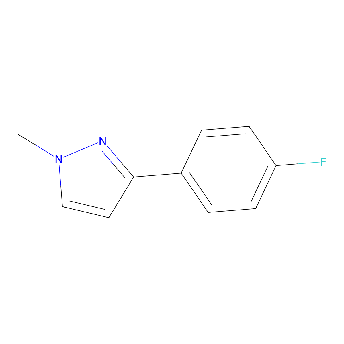 3-(4-Fluorophenyl)-1-methyl-1h-pyrazole molecular structure, CAS 863605-35-0