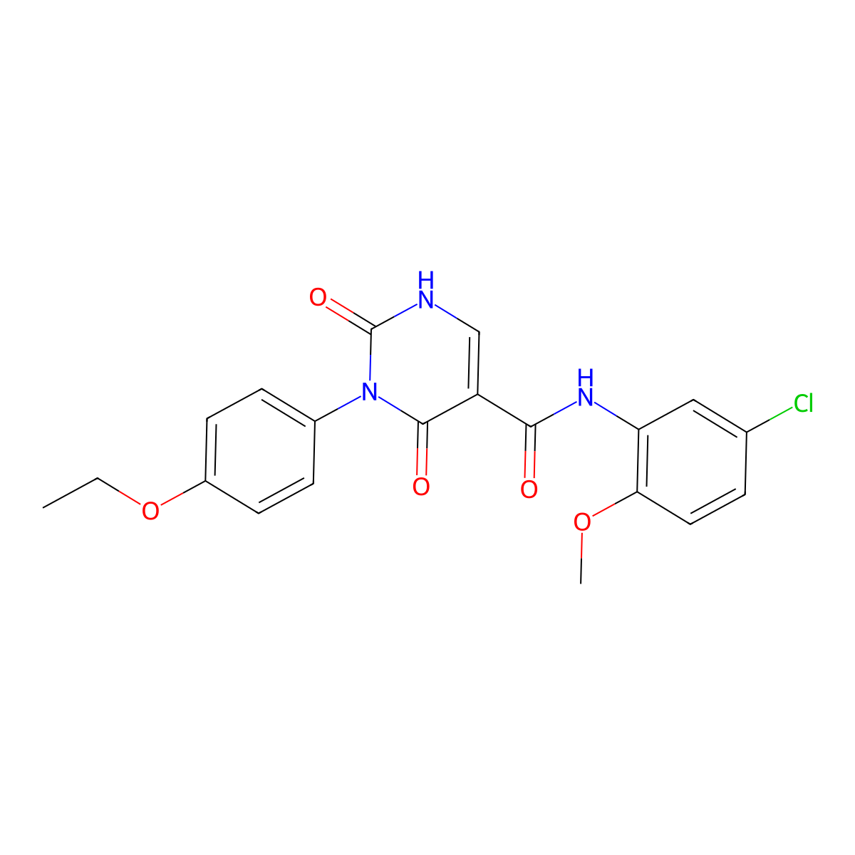 N-(5-chloro-2-methoxyphenyl)-3-(4-ethoxyphenyl)-2,4-dioxo-1,2,3,4-tetrahydropyrimidine-5-carboxamide molecular structure, CAS 863612-03-7