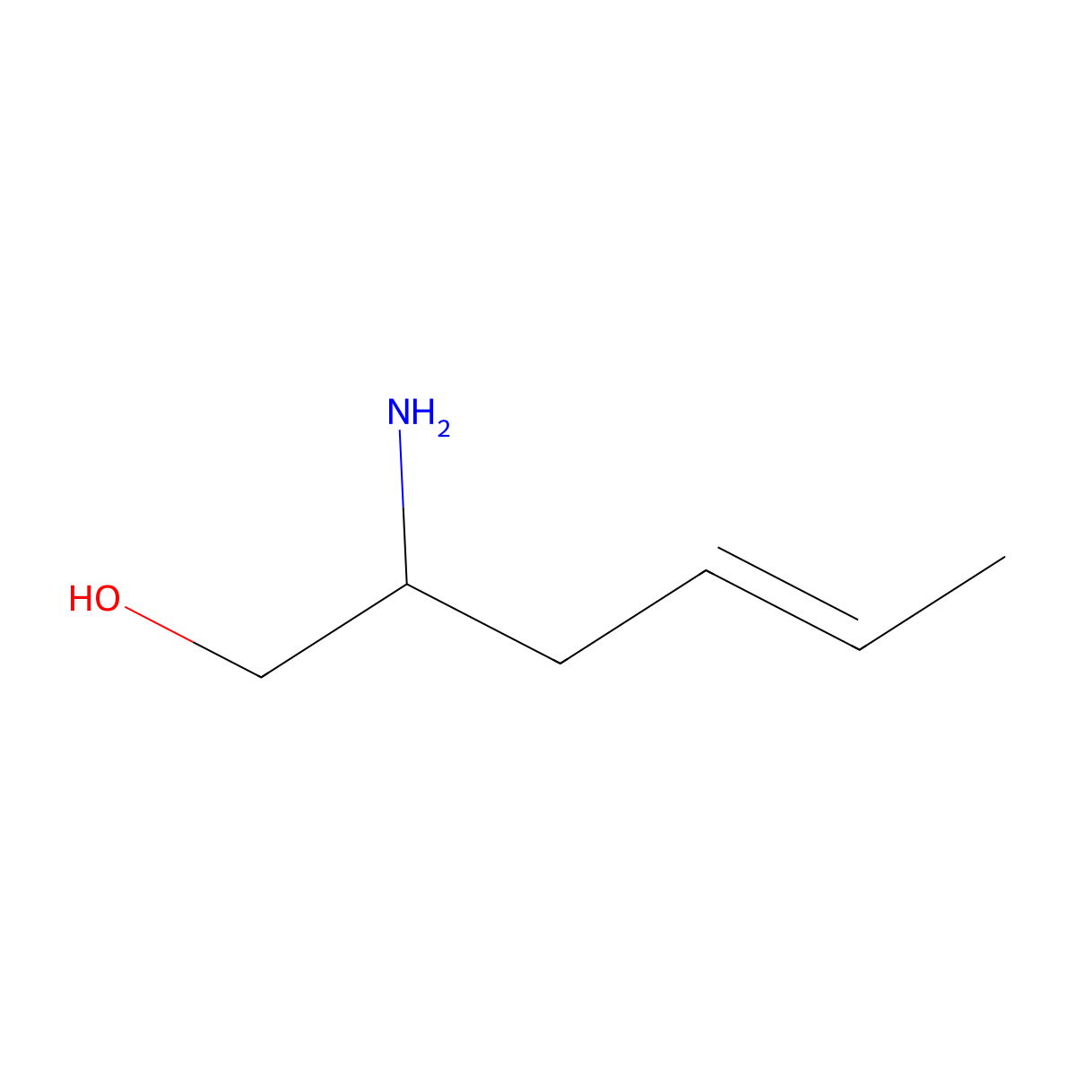 2-Aminohex-4-en-1-ol molecular structure, CAS 863630-33-5