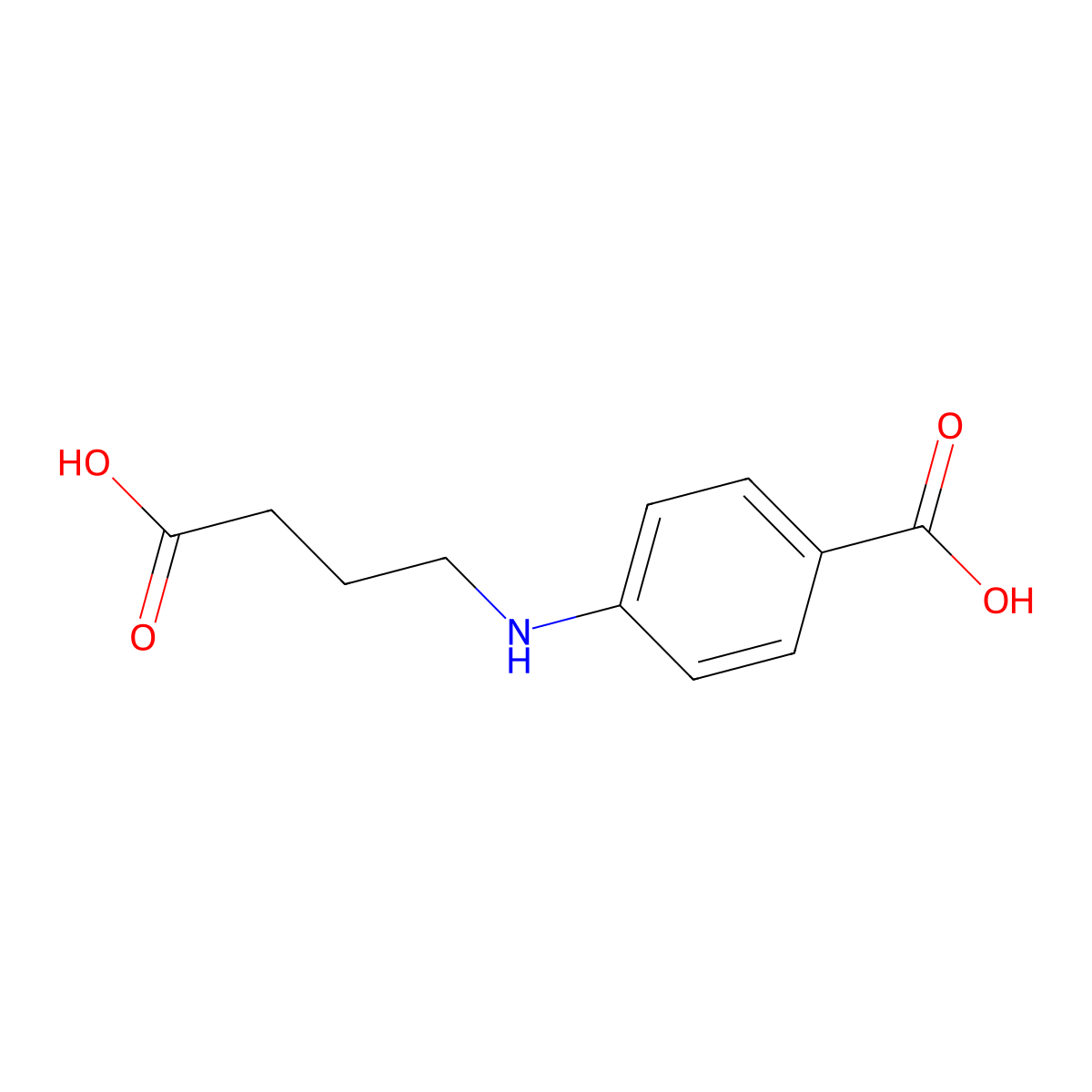 4-[(3-Carboxypropyl)amino]benzoic acid molecular structure, CAS 86364-50-3