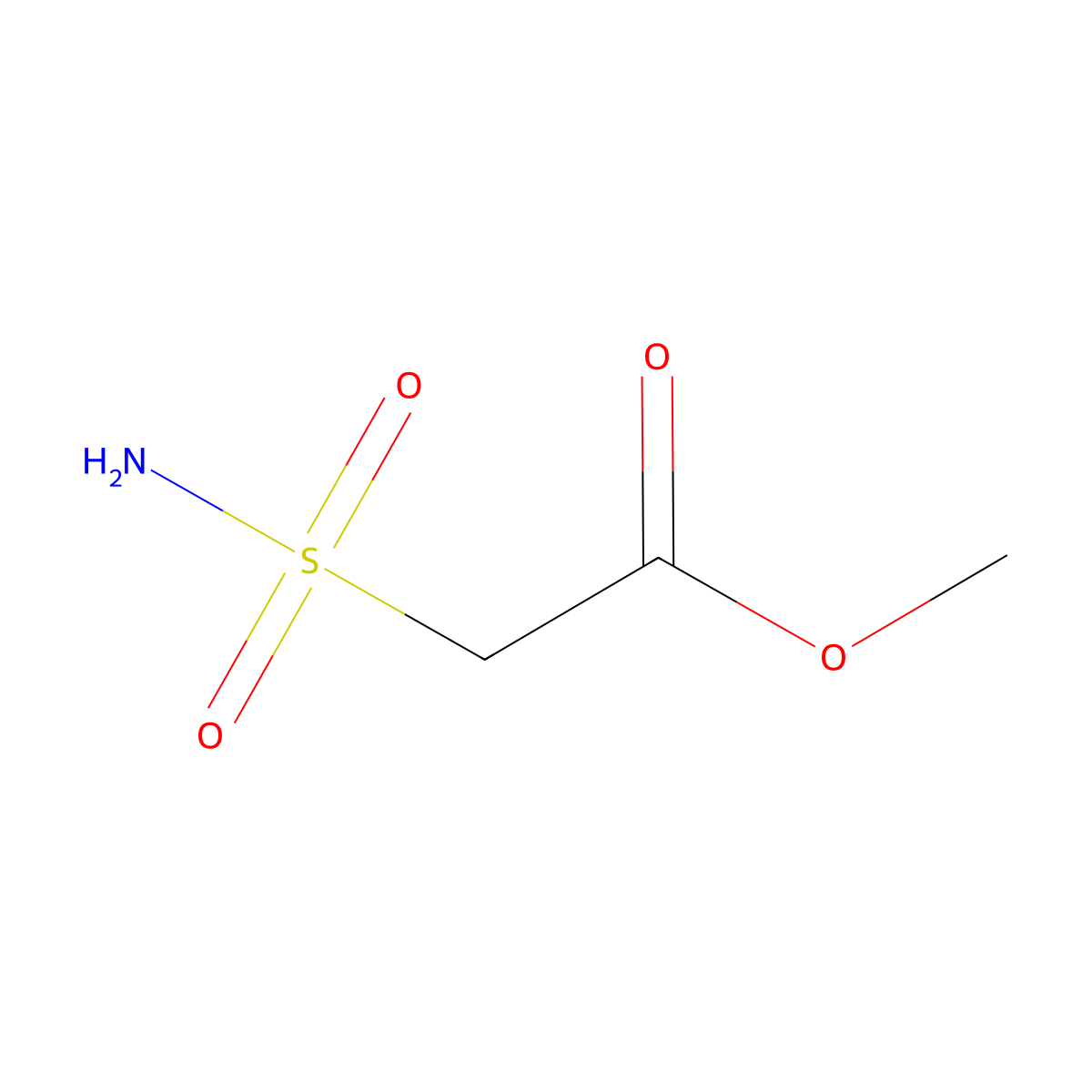Methyl 2-sulfamoylacetate molecular structure, CAS 863641-00-3