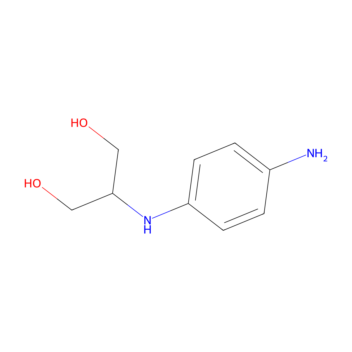 p-Aminophenylserinol molecular structure, CAS 863645-00-5