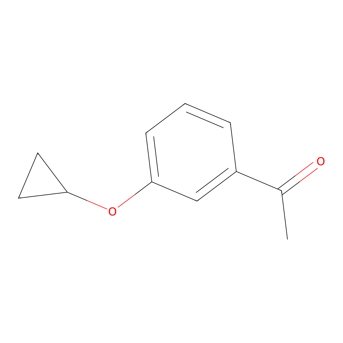 1-(3-Cyclopropoxyphenyl)ethan-1-one molecular structure, CAS 863654-23-3