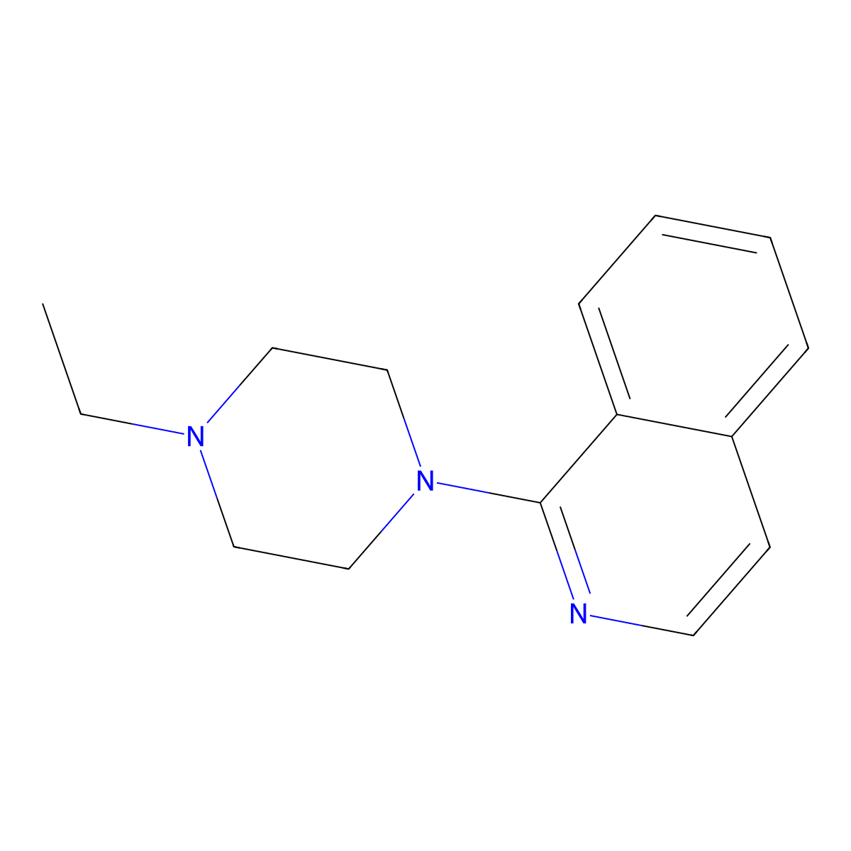 (4-Ethylpiperazin-1-yl)isoquinoline molecular structure, CAS 863665-38-7