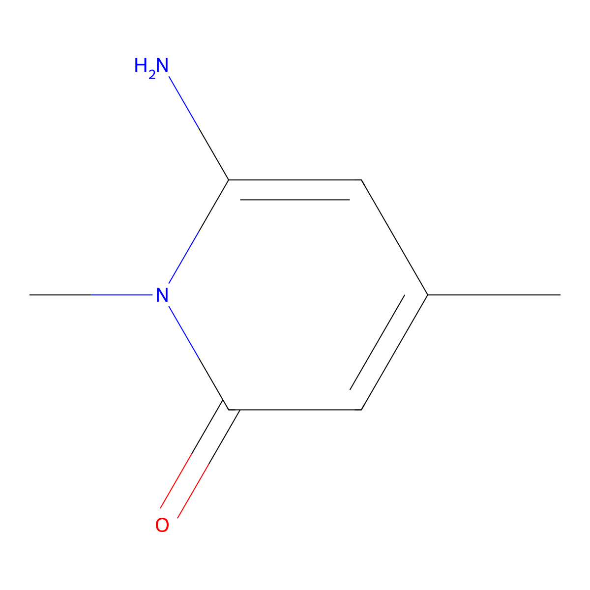 6-amino-1,4-dimethylpyridin-2(1H)-one molecular structure, CAS 863667-99-6