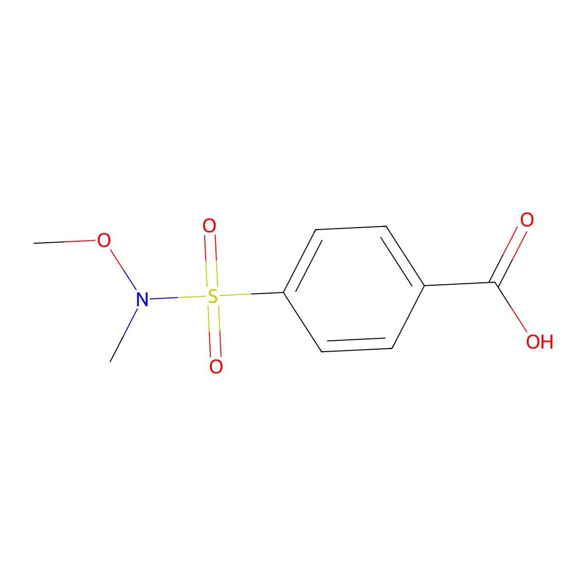 4-[Methoxy(methyl)sulfamoyl]benzoic acid molecular structure, CAS 863669-56-1