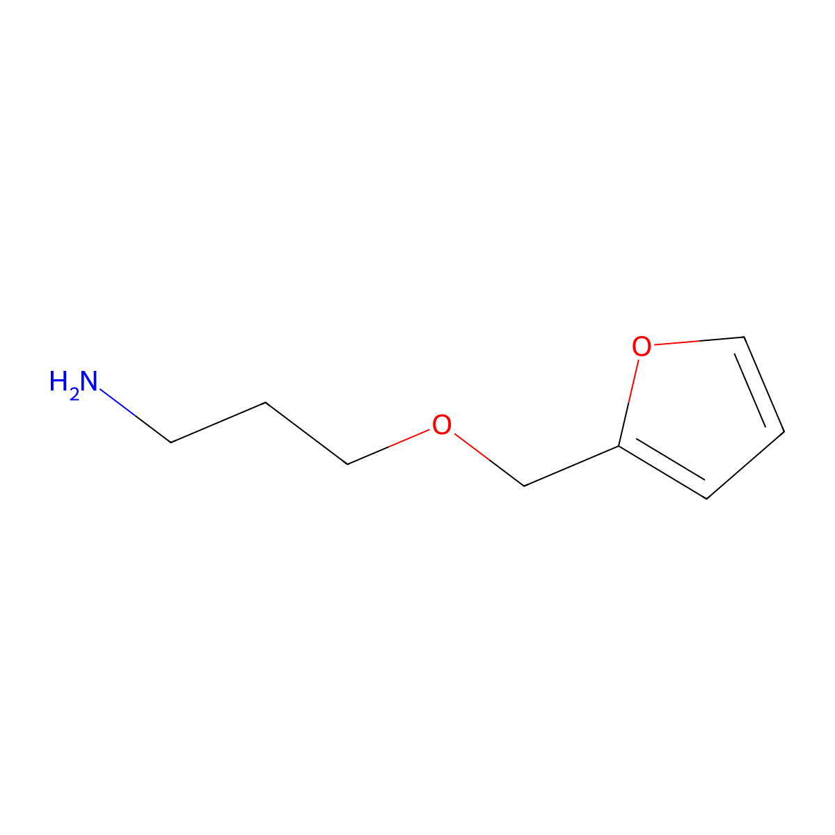 3-(Furan-2-ylmethoxy)propan-1-amine molecular structure, CAS 863669-67-4