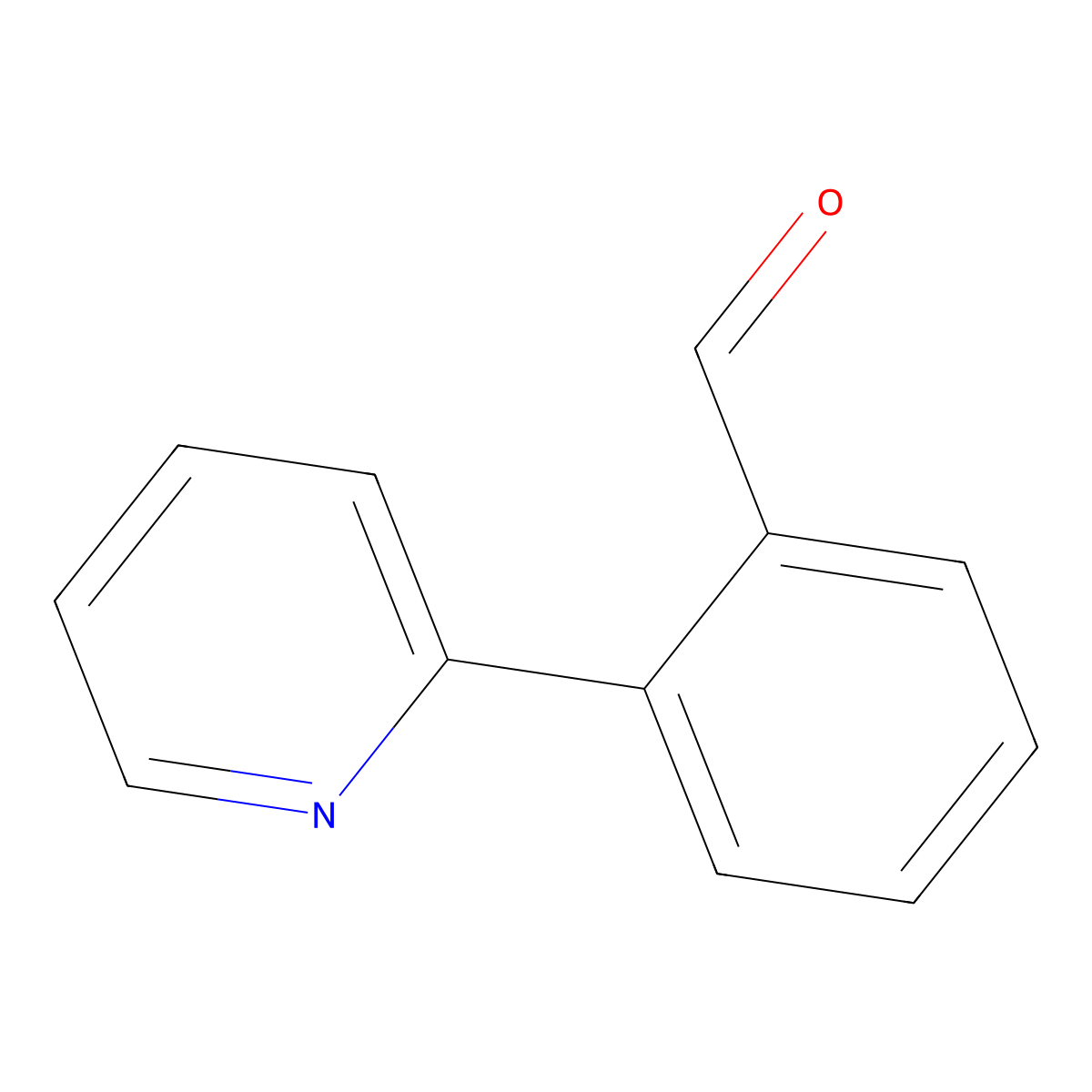 2-(Pyridin-2-yl)benzaldehyde molecular structure, CAS 863677-33-2