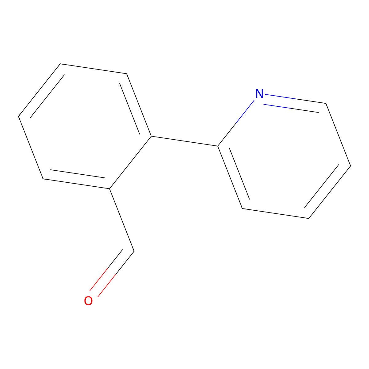 2-(Pyridin-2-yl)benzaldehyde molecular structure, CAS 863677-33-2