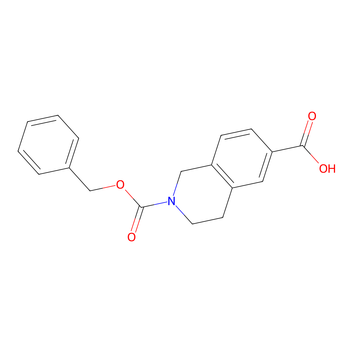 2-[(Benzyloxy)carbonyl]-1,2,3,4-tetrahydroisoquinoline-6-carboxylic acid molecular structure, CAS 863769-69-1