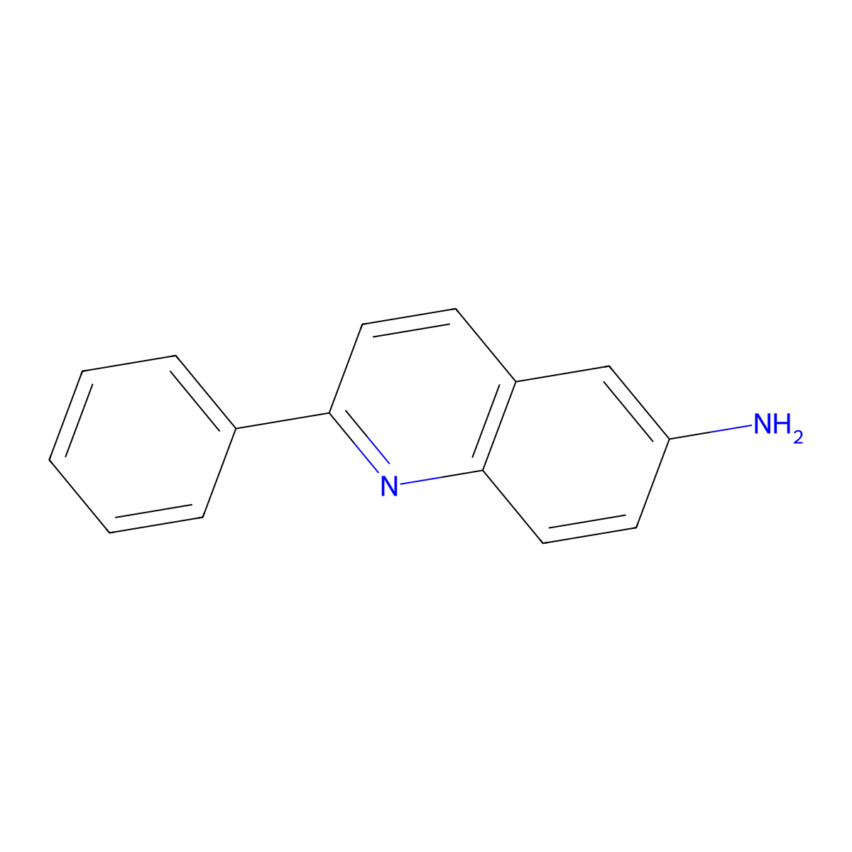 2-Phenylquinolin-6-amine molecular structure, CAS 863770-87-0