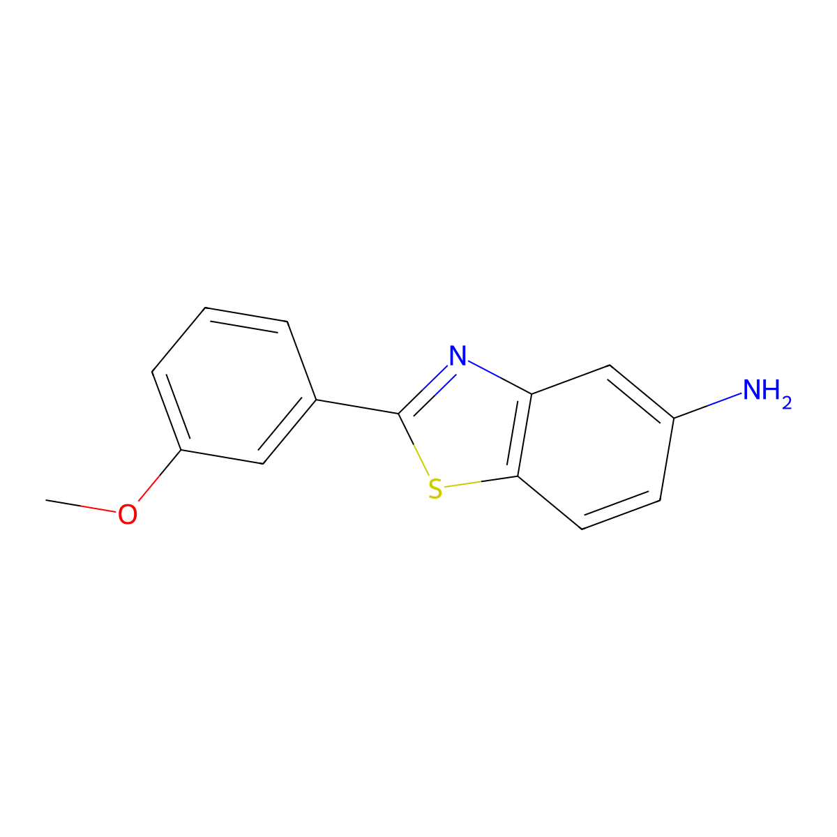 2-(3-Methoxyphenyl)-5-aminobenzothiazole molecular structure, CAS 863770-97-2
