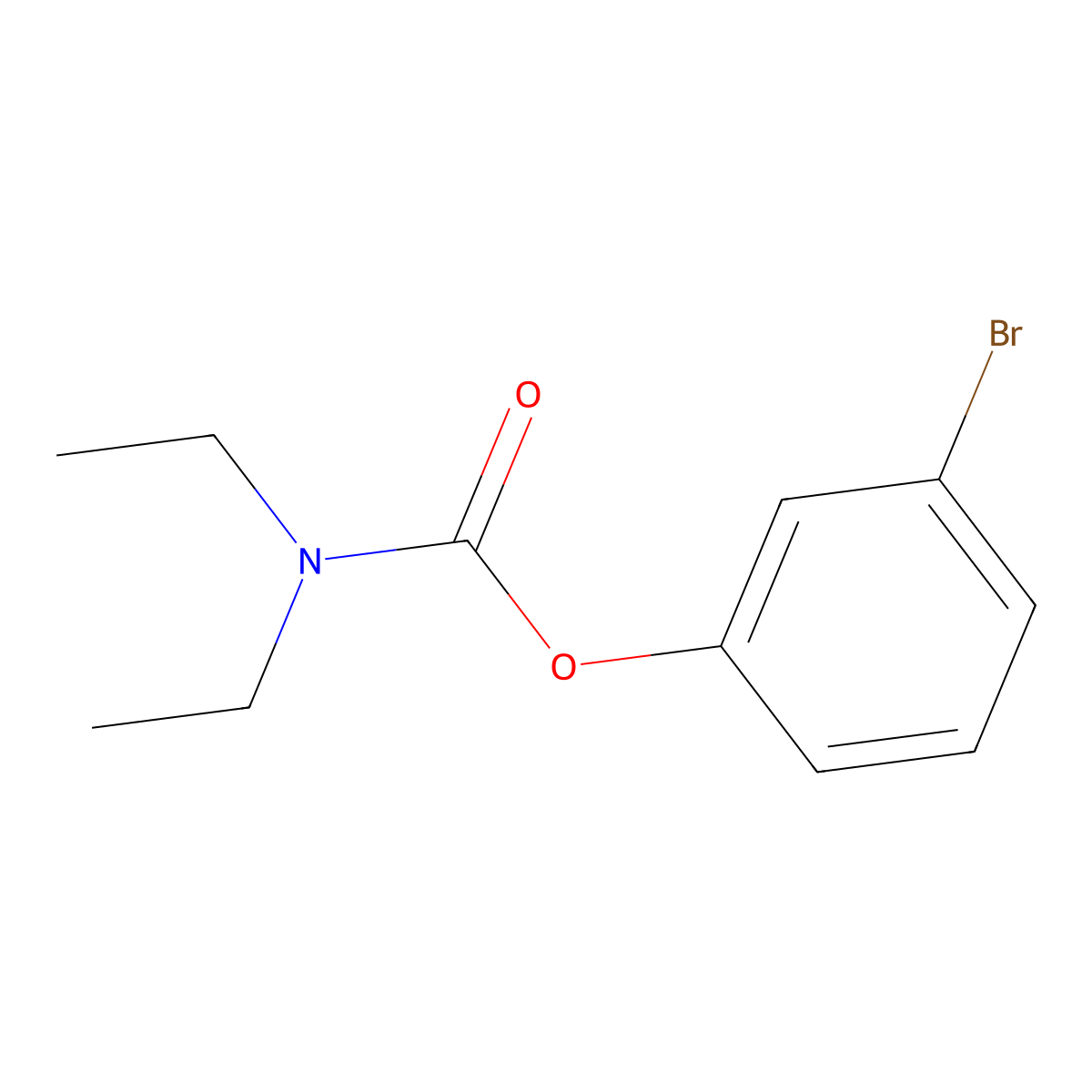 3-Bromophenyl Diethylcarbamate molecular structure, CAS 863870-72-8