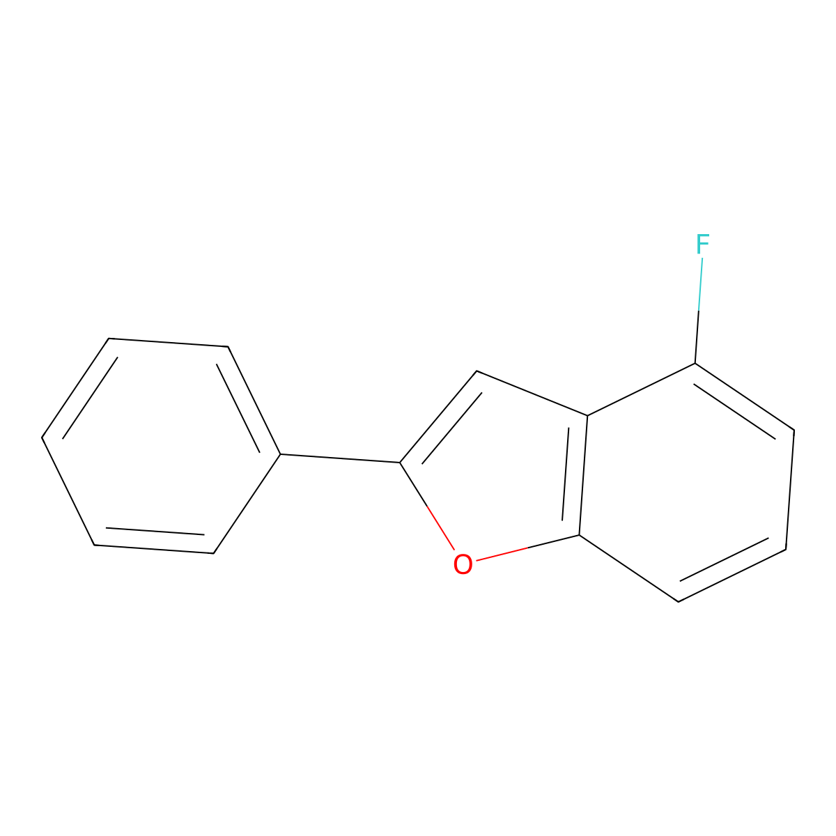 4-Fluoro-2-phenylbenzofuran molecular structure, CAS 863870-89-7