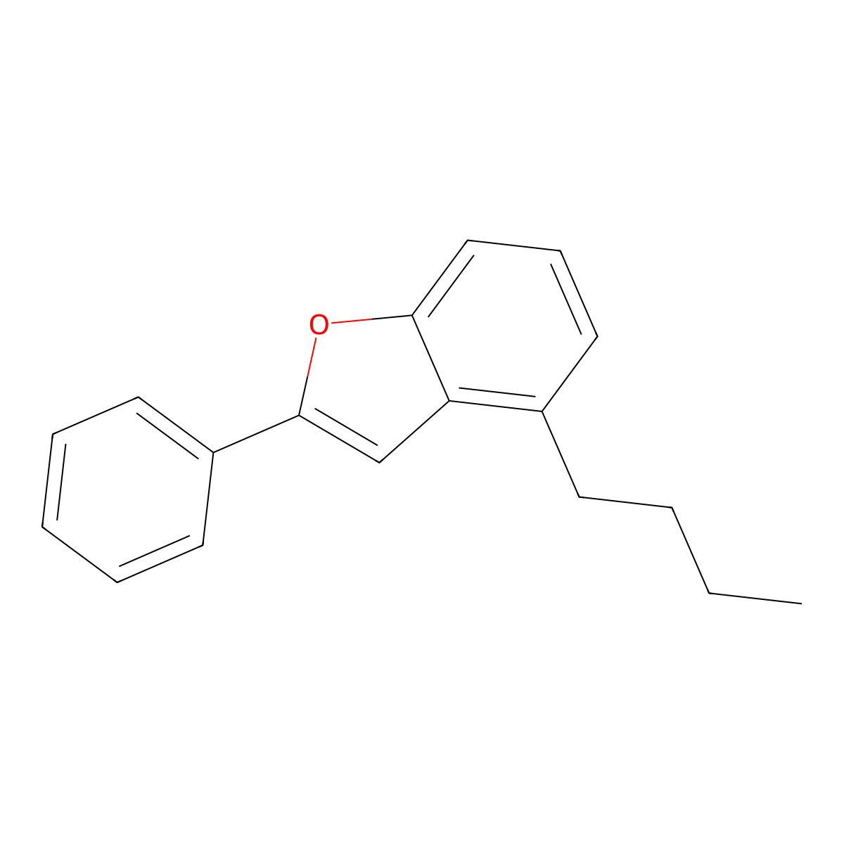 4-Butyl-2-phenylbenzofuran molecular structure, CAS 863870-96-6