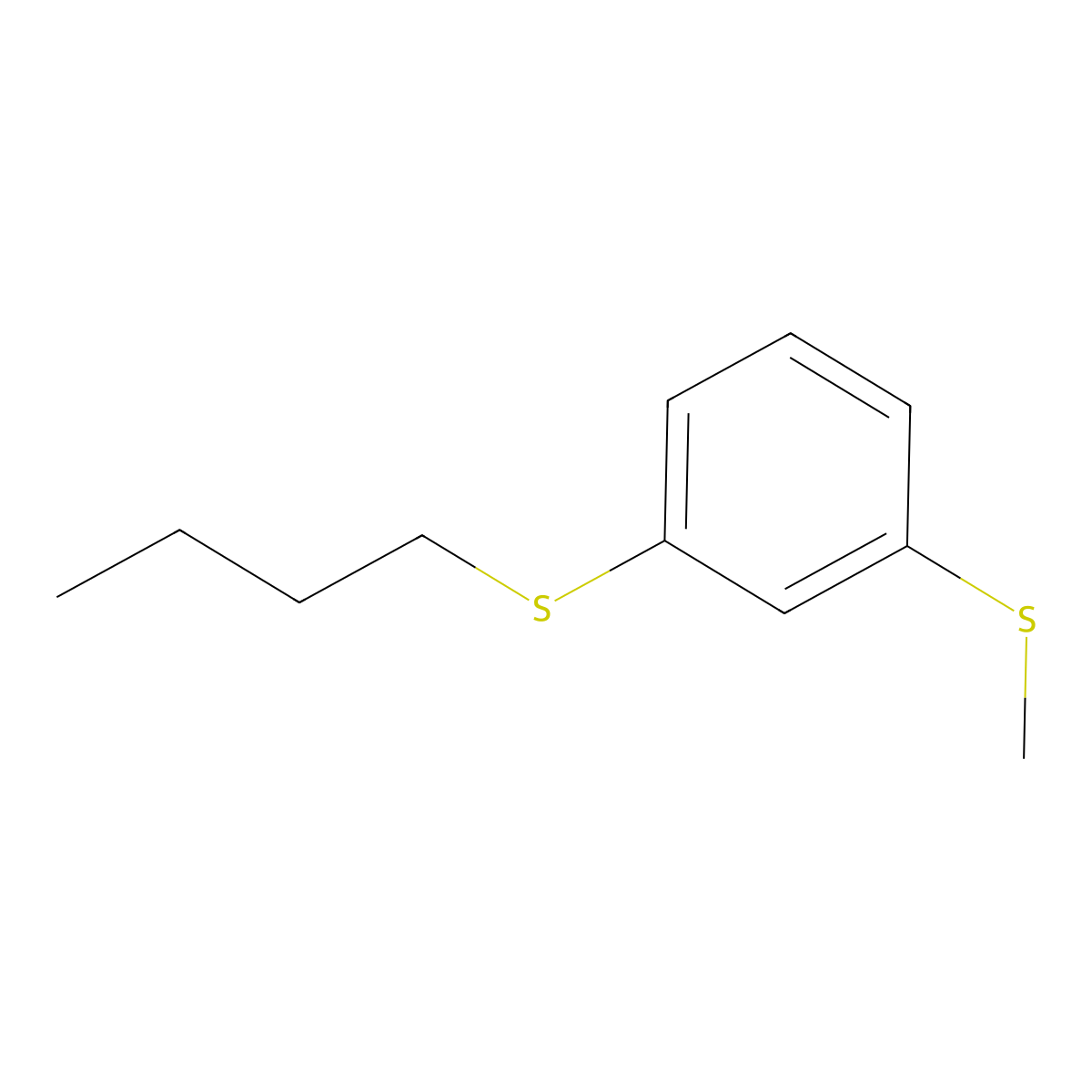 3-(n-Butylthio)phenyl methyl sulfide molecular structure, CAS 86393-31-9