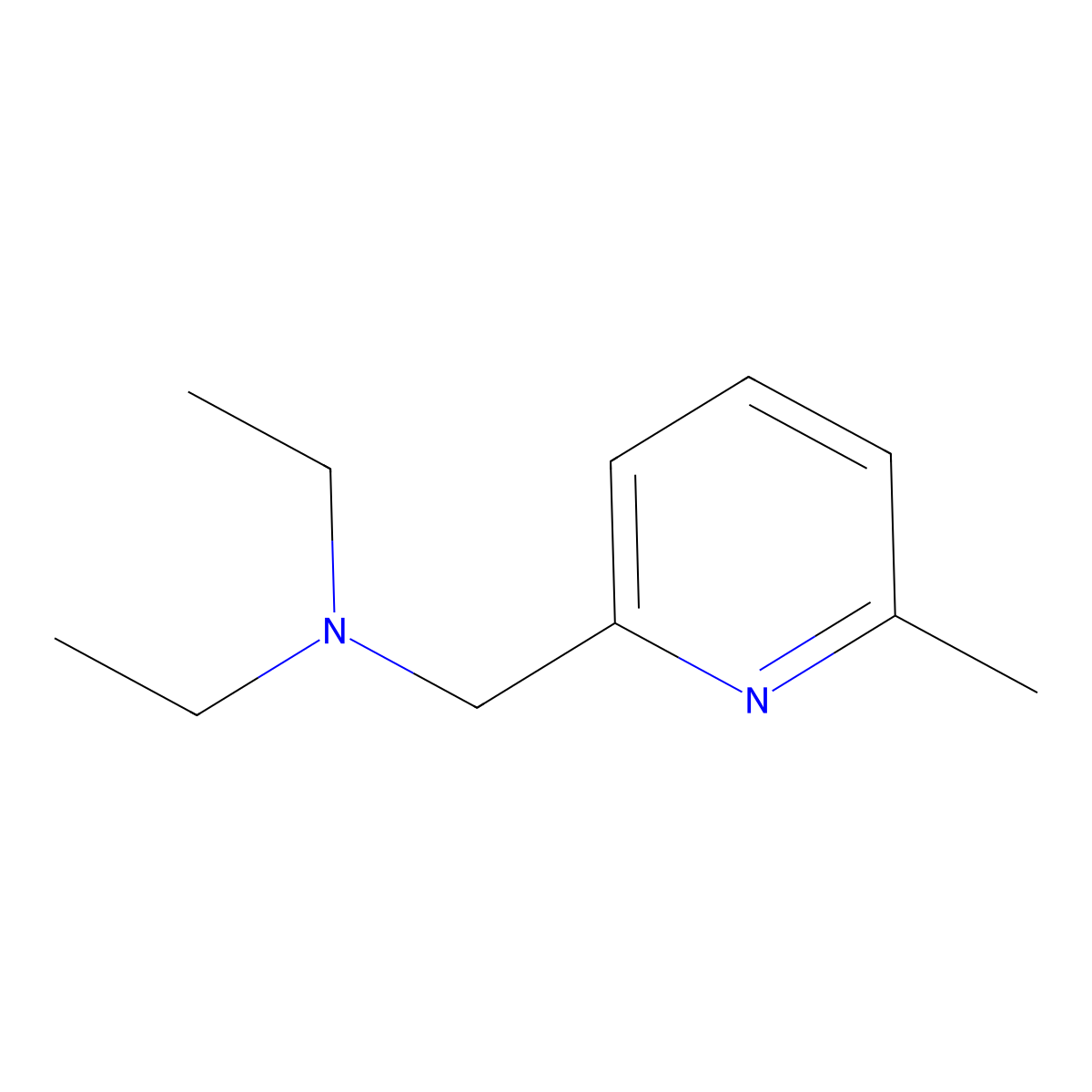 N,N-Diethyl-6-methyl-2-pyridinemethanamine molecular structure, CAS 863971-65-7