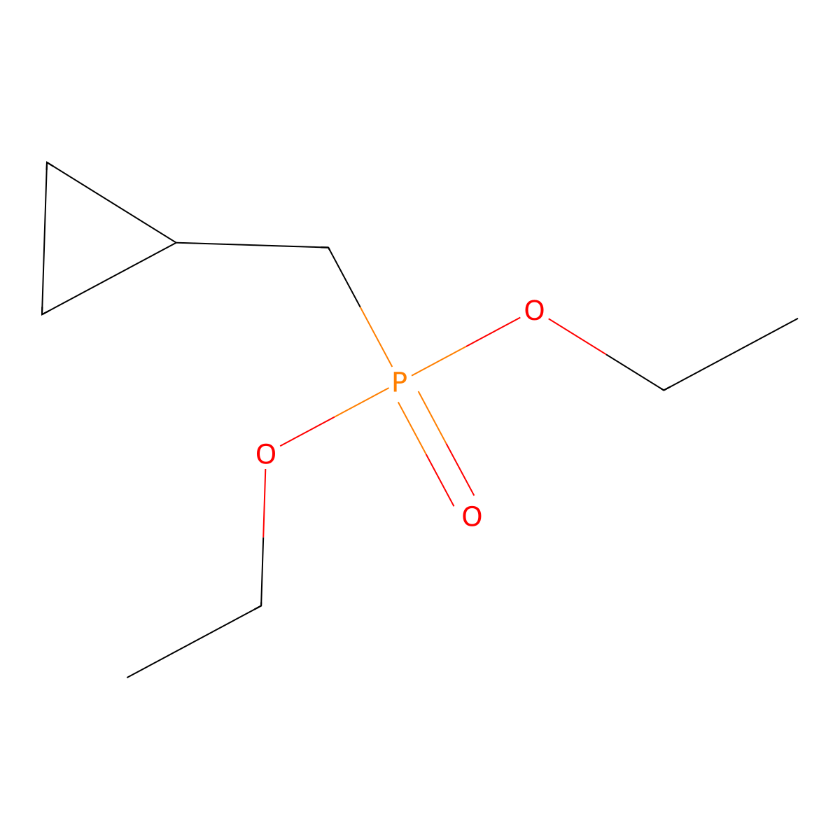 Diethyl (cyclopropylmethyl)phosphonate molecular structure, CAS 863975-37-5