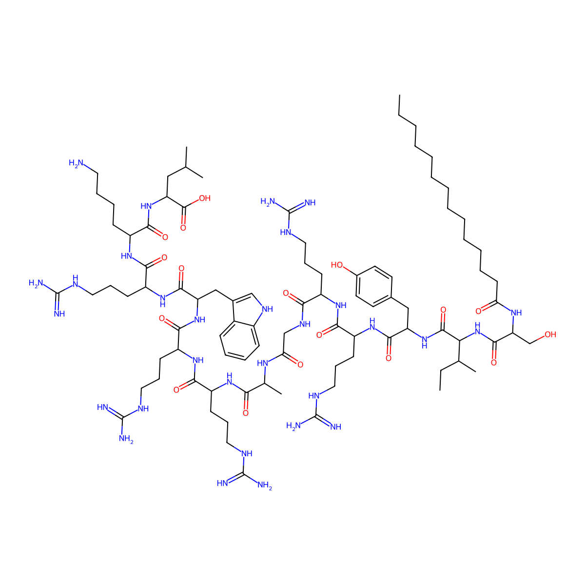 z-Pseudosubstrate inhibitory peptide molecular structure, CAS 863987-12-6