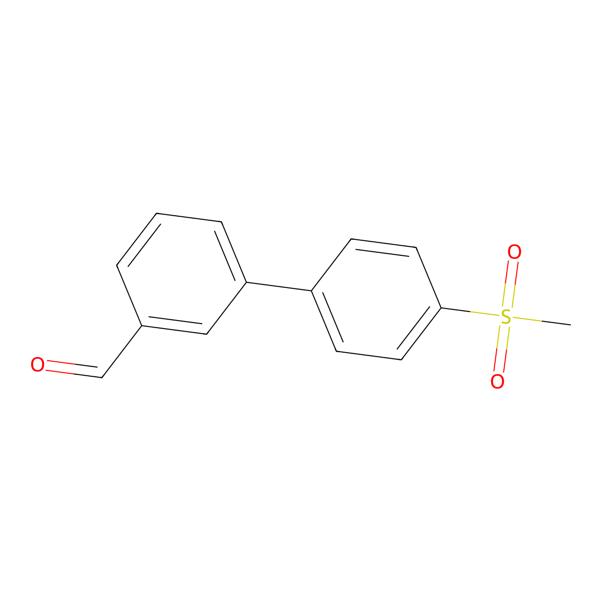 4'-(Methanesulfonyl)[1,1'-biphenyl]-3-carbaldehyde molecular structure, CAS 863990-64-1