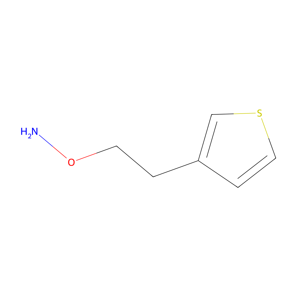o-(2-(Thiophen-3-yl)ethyl)hydroxylamine molecular structure, CAS 863991-13-3
