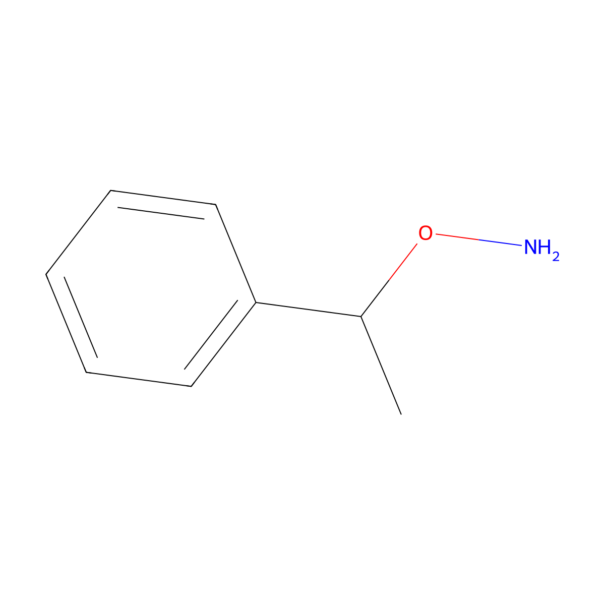 O-[(1S)-1-phenylethyl]hydroxylamine molecular structure, CAS 863991-21-3