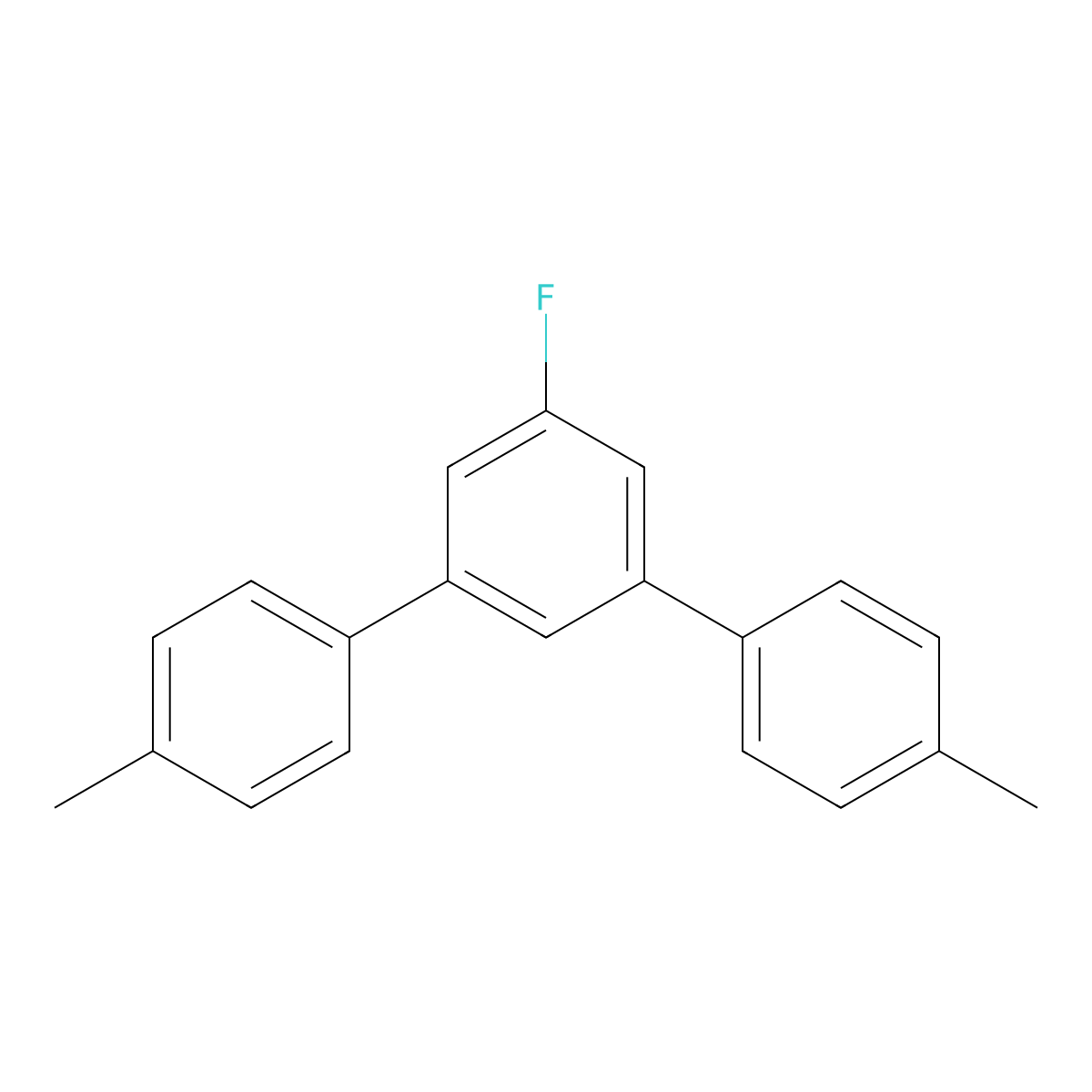 5'-Fluoro-4,4''-dimethyl-1,1':3',1''-terphenyl molecular structure, CAS 864059-68-7