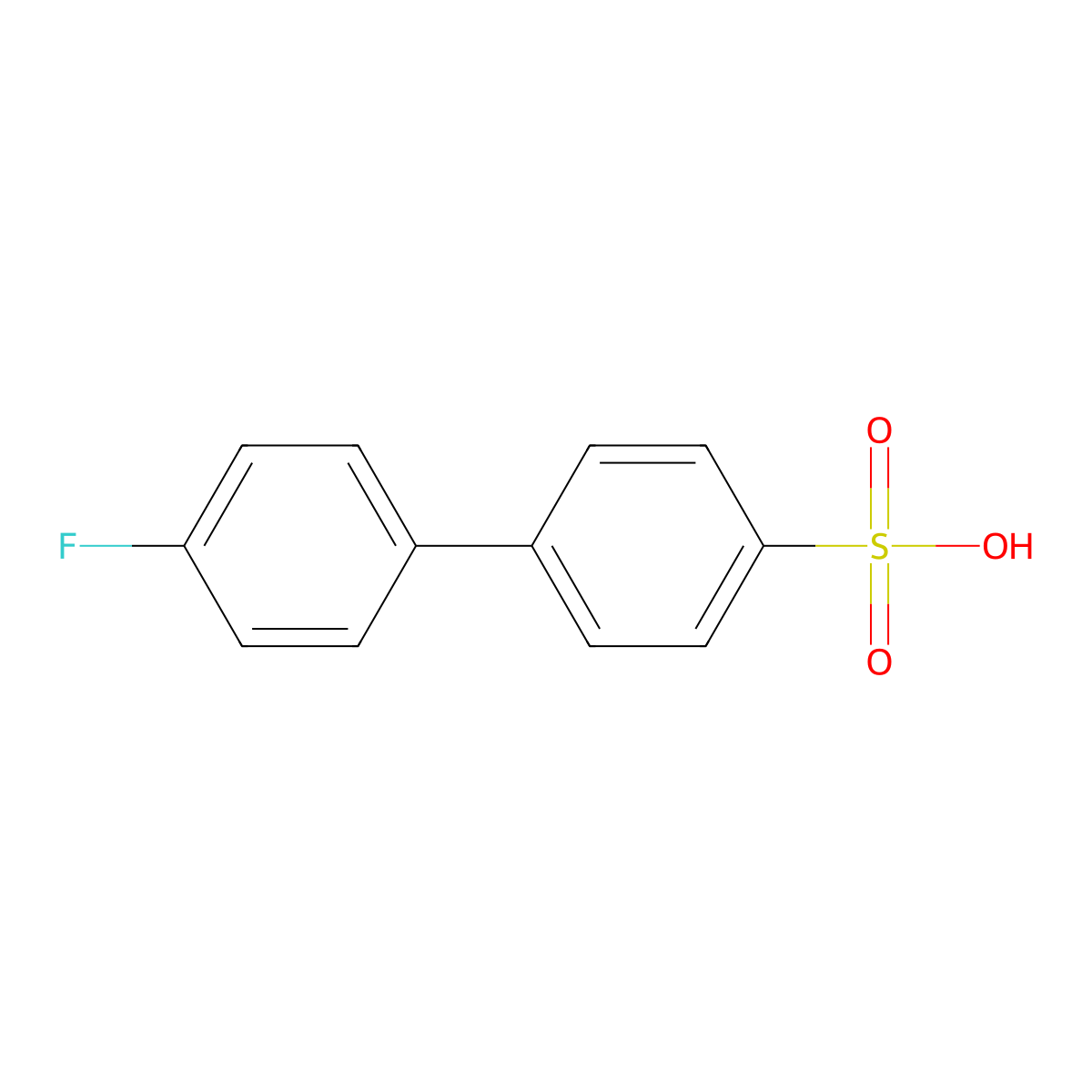 4'-Fluoro[1,1'-biphenyl]-4-sulfonic acid molecular structure, CAS 864061-68-7