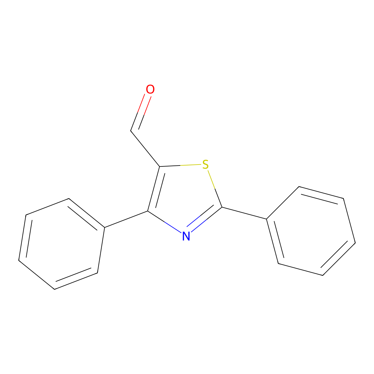 2,4-Diphenyl-1,3-thiazole-5-carbaldehyde molecular structure, CAS 864068-85-9