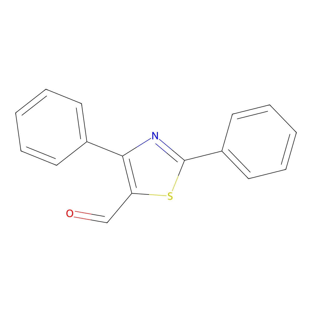 2,4-Diphenyl-1,3-thiazole-5-carbaldehyde molecular structure, CAS 864068-85-9
