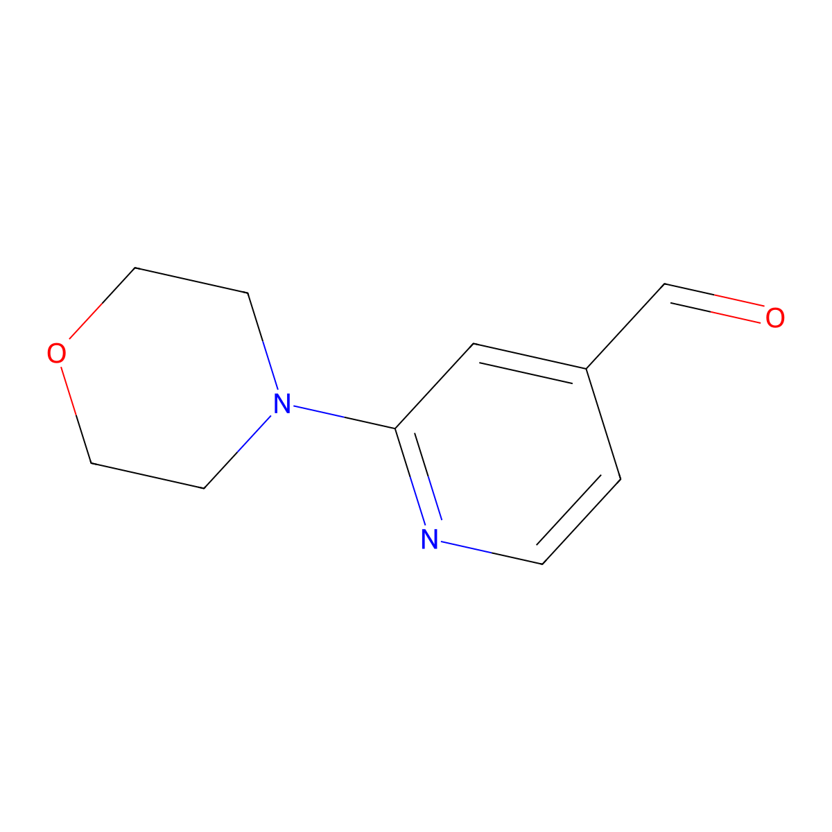 2-Morpholinoisonicotinaldehyde molecular structure, CAS 864068-87-1