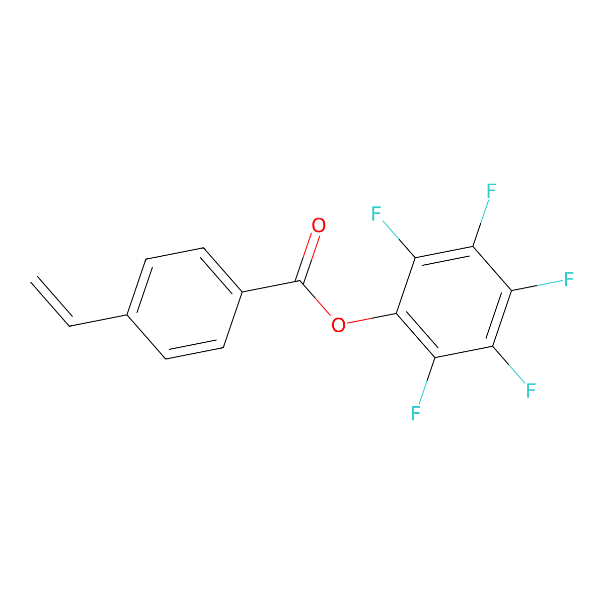 2,3,4,5,6-Pentafluorophenyl 4-ethenylbenzoate molecular structure, CAS 864069-04-5