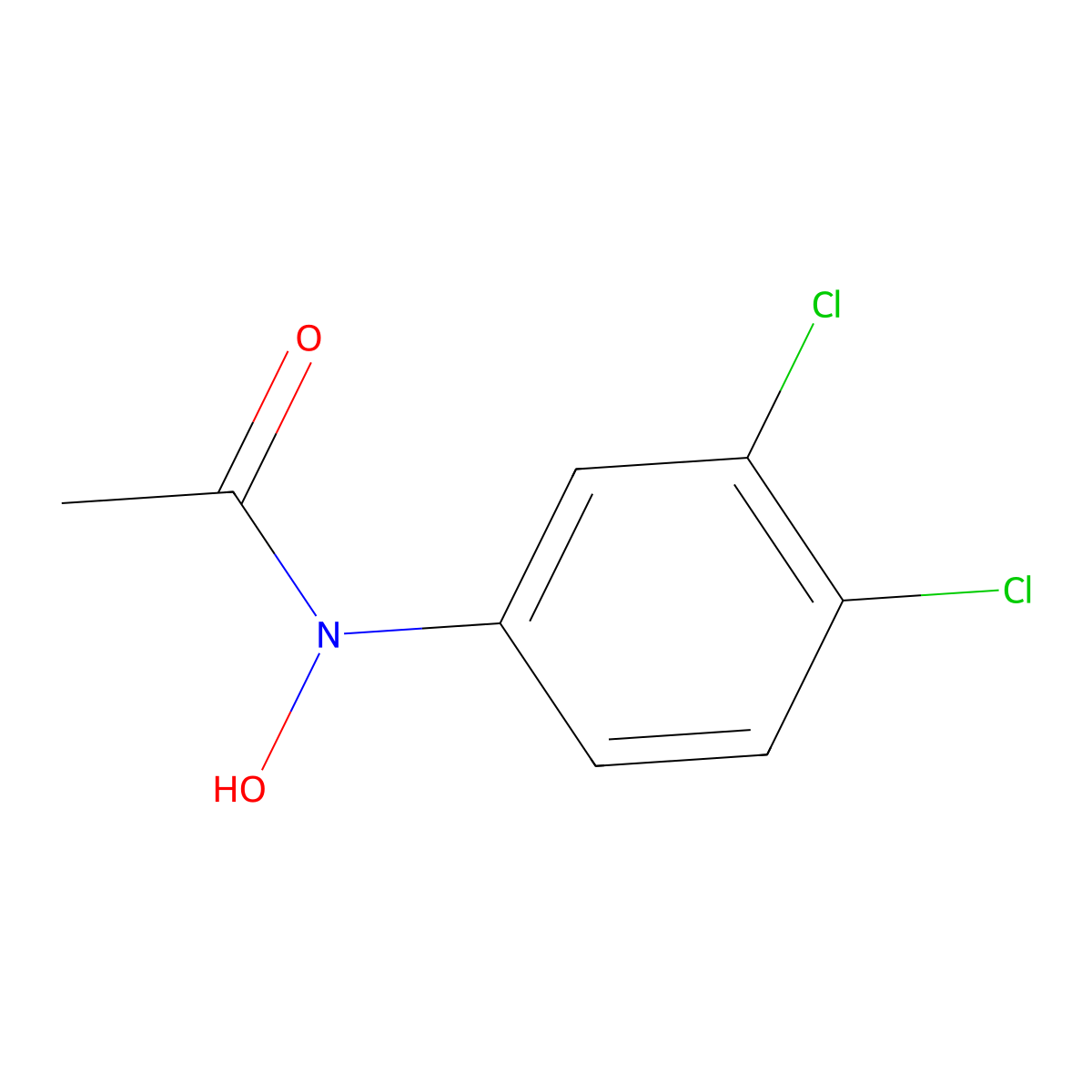 N-Hydroxy-3,4-dichloroacetanilide molecular structure, CAS 86412-49-9