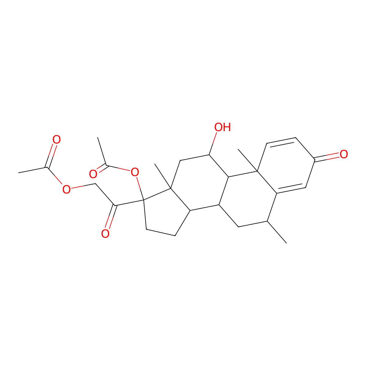 Methylprednisolone Impurity 79 molecular structure, CAS 86413-24-3