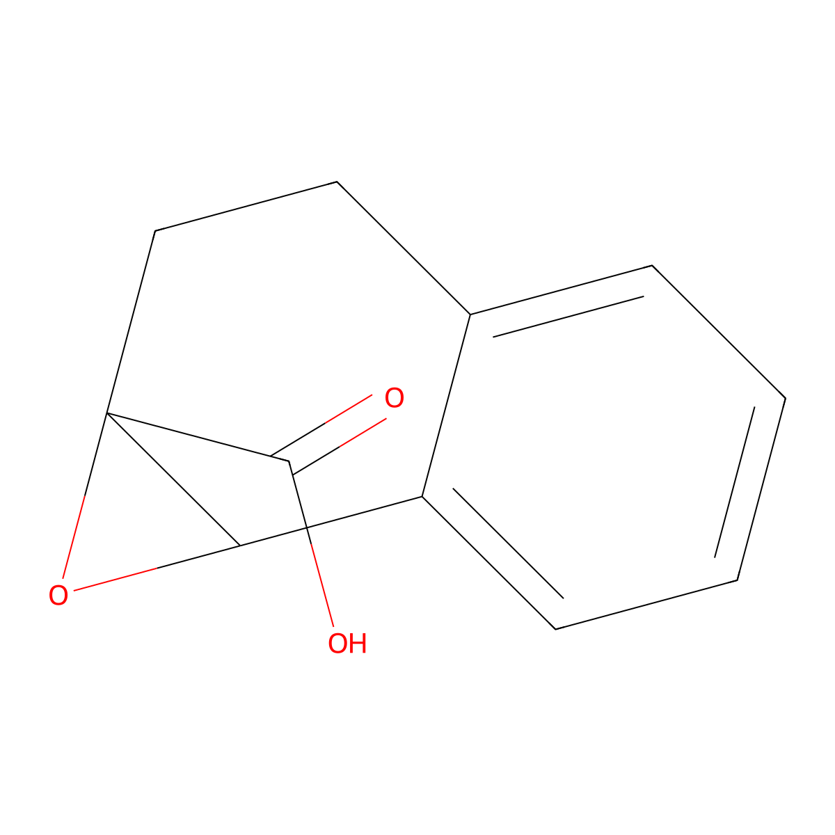 1a,2,3,7b-Tetrahydronaphtho[1,2-b]oxirene-1a-carboxylic acid molecular structure, CAS 864130-77-8