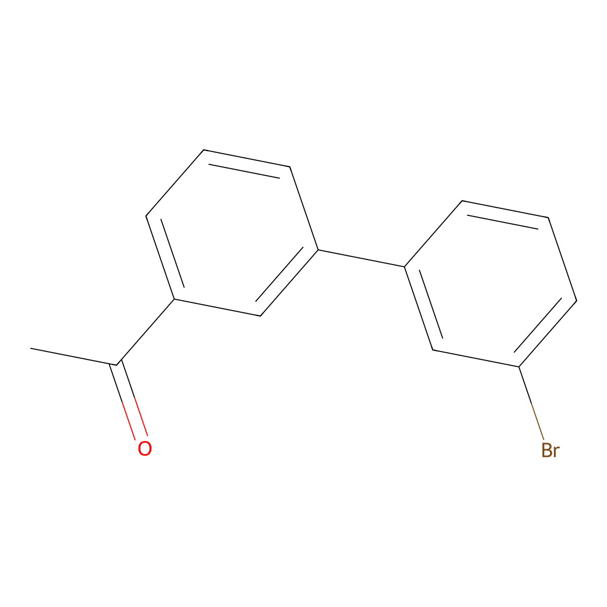 1-[3-(3-Bromophenyl)phenyl]ethan-1-one molecular structure, CAS 864149-20-2