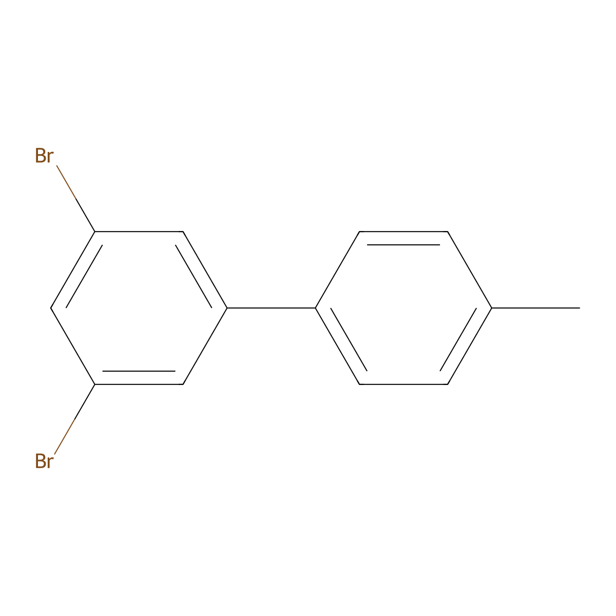 3,5-Dibromo-4'-methyl-1,1'-biphenyl molecular structure, CAS 864149-25-7