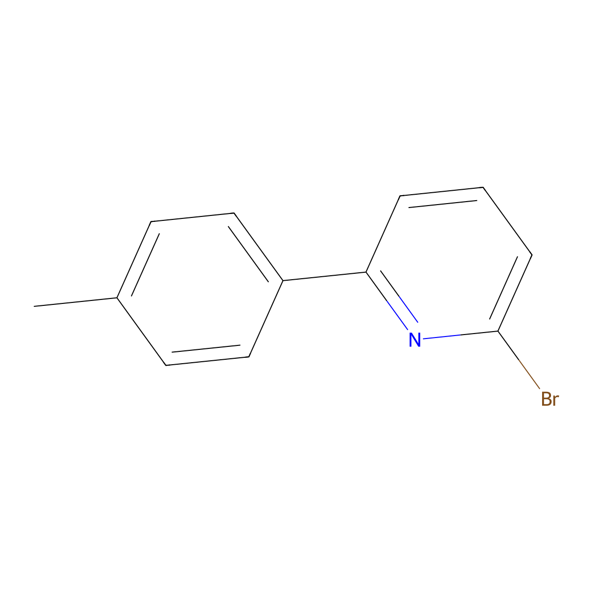 2-Bromo-6-(4-tolyl)pyridine molecular structure, CAS 864149-26-8