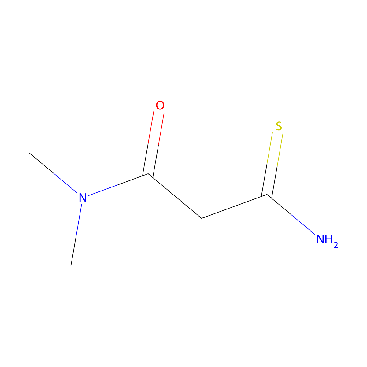 3-amino-N,N-dimethyl-3-thioxopropanamide molecular structure, CAS 86415-60-3